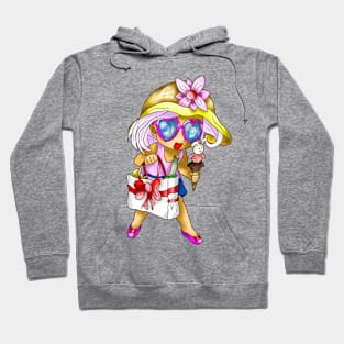 cute girl beach bum Hoodie